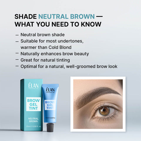 Brow Gel Tint Neutral Brown (20 ml)