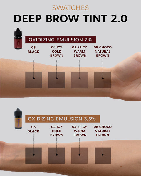 Краска для бровей «Deep Brow Tint 2.0» 08 CHOCO natural brown (20 мл)
