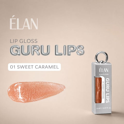 Lip Gloss GURU LIPS 01 Sweet Caramel
