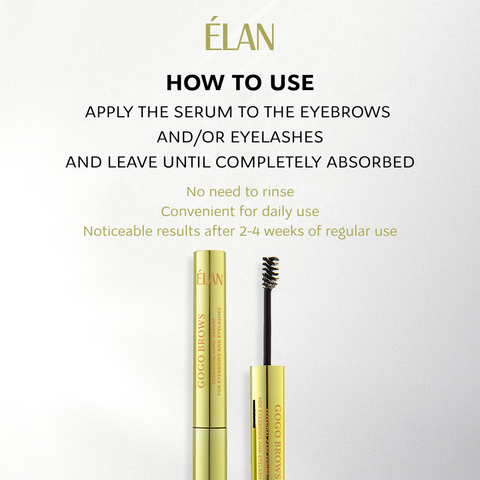 GOGO BROWS Augenbrauen- und Wimpernpflegeserum Kit für Pflege und Wachstum