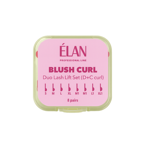 Duo Lash Lift Silicone Pads Set BLUSH CURL with D & C Curls