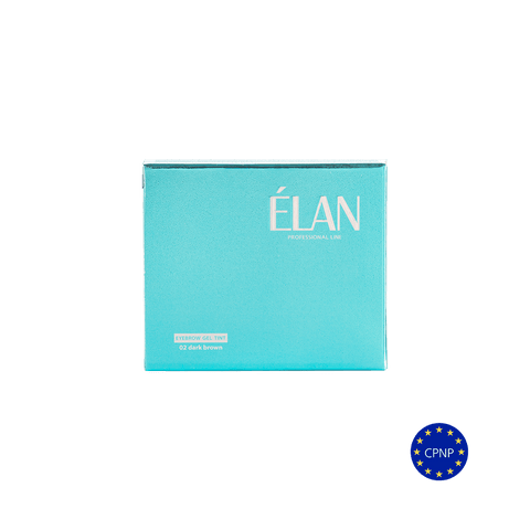 Augenbrauen-Gel-Farbe «ÉLAN» mit Oxidationsmittel 02 dunkelbraun (Set)