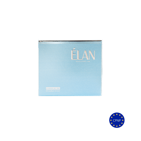 Augenbrauen-Gel-Farbe «ÉLAN» mit Oxidationsmittel 03 mittelbraun (Set)