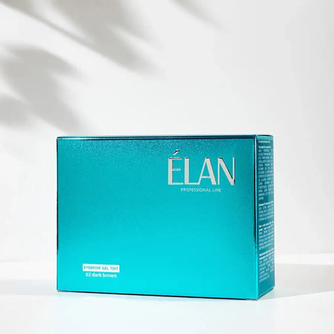 Гель-фарба для фарбування брів «ÉLAN» 02 темно-коричневий (упаковка)