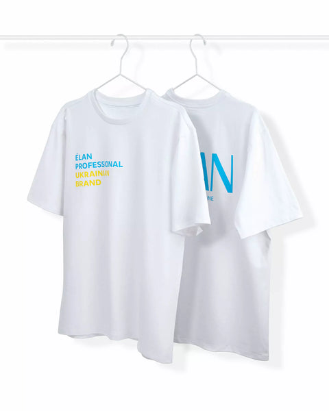 T-shirt with ELAN professional Ukrainian brand print
